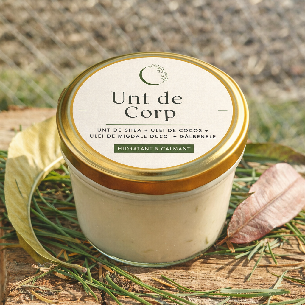 Unt de Corp cu Shea, Gălbenele și Vitamina E - 200g